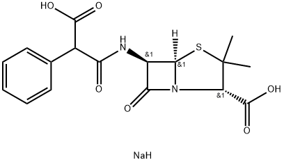 Estructura disódica de la carbenicilina