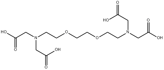 Estructura ácida tetraacética de la etilenobis (oxyethylenenitrilo)
