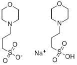 (N-Morpholino) estructura ácida propanesulfonic de la sal del hemisodium 3